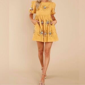 Queen of Sparkles Sunshine Mini Dress